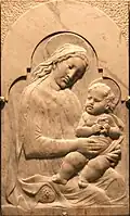 Vierge à l'enfant Bas-relief
