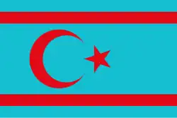 Description de l'image Flag of Syrian Turkmens.svg.
