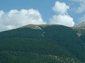 Vue du Monte Cornaccione depuis la Spina di Gualdo.