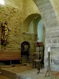 Arc entre la nef principale et la nef secondaire