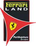 Logo du parc Ferrari Land de 2017 à 2025.