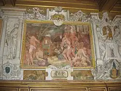 Le Sacrifice, Rosso, galerie François Ier, Fontainebleau (1534-1539).