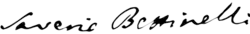 signature de Saverio Bettinelli