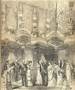 Guillaume Ier au palais de Milan[3].