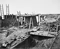 Intérieur du fort de l'angle nord juste après sa capture, le 21 août 1860.
