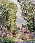 Rue à Louveciennes Alfred Sisley, 1878