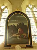 Jésus cloué sur la croix.