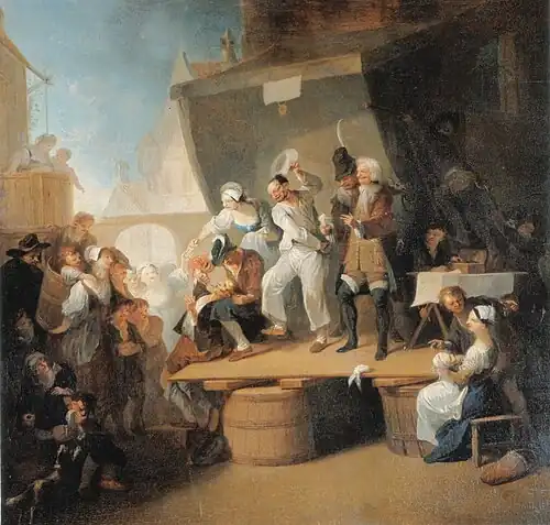 Un chirurgien barbier au travail (avant 1785) Staatsgalerie Altdeutsche Meister Augsbourg