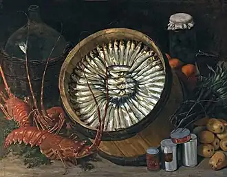 Nature morte au baril de sardines