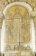 Christ en majesté ; bas-relief de la 1re moitié du XIIe siècle.