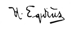 signature de Halfdan Egedius
