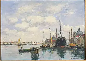 Venise-Paysage marin à la Giudecca, Princeton
