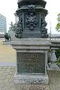 Inscription près de la colonne du Congrès.