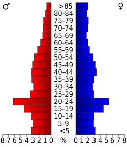 Pyramide des âges.