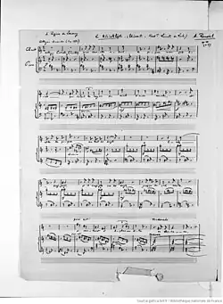 page du manuscrit