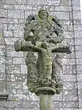 Christ en Croix entre la Vierge et Saint-Jean ; Père Éternel et Saint-Esprit.