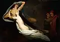 Les ombres de Francesca da Rimini et de Paolo Malatesta apparaissent à Dante et à Virgile (version du Louvre, 1855).
