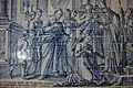 Azulejos représentant l'ordination diaconale de saint Vincent par saint Valère