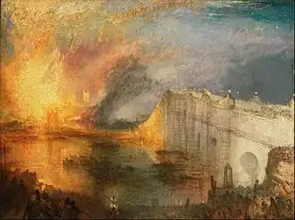 L'Incendie de la Chambre des lords et des communes, le 16 octobre 1834, 1834-1835 – Philadelphia Museum of Art, Philadelphie.