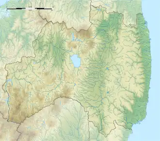 Voir sur la carte topographique de la préfecture de Fukushima