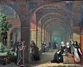 Le Perroquet Vert-Vert au couvent des Visitandines de Nantes, Jean-Claude Rumeau (1820