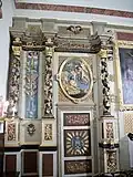 Bas-relief du retable représentant l'agonie de Jésus à Gethsemani.