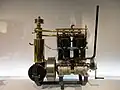 Premier moteur 4-cylindres en ligne Type M Daimler, de 1894. Musée Mercedes-Benz de Stuttgart.