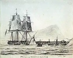 HMS St Fiorenzo et la Piemontaise