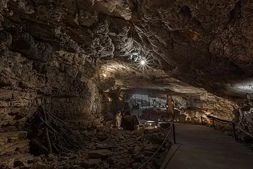 Vue vers l'entrée.