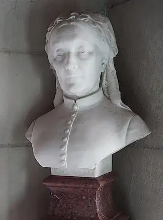 Buste en marbre de Jeanne Alexandrine Pommery par Léon Chavalliaud.