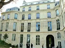 Façade arrière du bâtiment sur rue