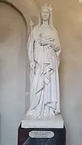 Augustin Dumont, Blanche de Castille, plâtre original d'une statue de marbre du jardin du Luxembourg à Paris, musée de Semur-en-Auxois.
