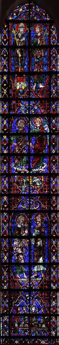 Baie no&nbsp;105 : Changeurs, Histoire de saint Pierre.