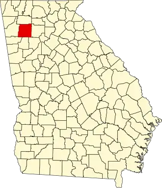 Localisation de Comté de Bartow(Bartow County)