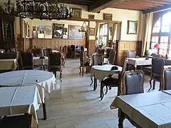 La salle à manger.