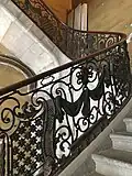 Rampe d'escalier de Bernard Ortet