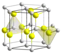 ZnS, wurtzite (hexagonale)