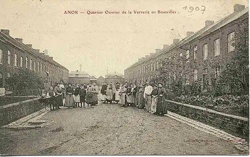 Quartier de la verrerie à bouteilles (verrerie noire).