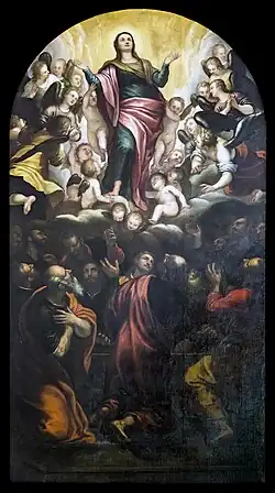 Adorazione della Vergine con gli Angeli Alessandro Maganza
