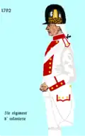 51e régiment d’infanterie de ligne de 1792 à 1794
