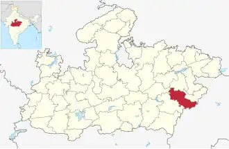 Localisation de District de Dindori