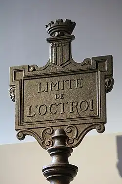 Limite d’octroi, Rennes, début du XXe.