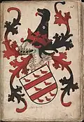 Blason d'Herpen dans l'Armorial de Nassau-Vianden (fin XVe&nbsp;siècle).