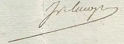 signature de Claude-Ignace Brugière de Barante