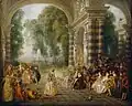Antoine Watteau, Les Plaisirs du bal, v. 1715-1717, huile sur toile.
