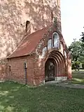 Der Vorbau. - Blick nach O.