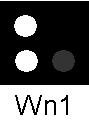 Animation eines Weichensignals, ausgeführt als Lichtsignal