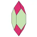 dipyramidaler Apophyllitkristall
