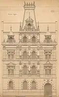 Haus Dofflein, Mainz Kaiserstraße, im Krieg zerstört