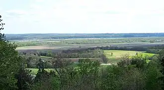 Sicht auf die Augusta AVA vom Weingut Montelle Winery aus gesehen.
